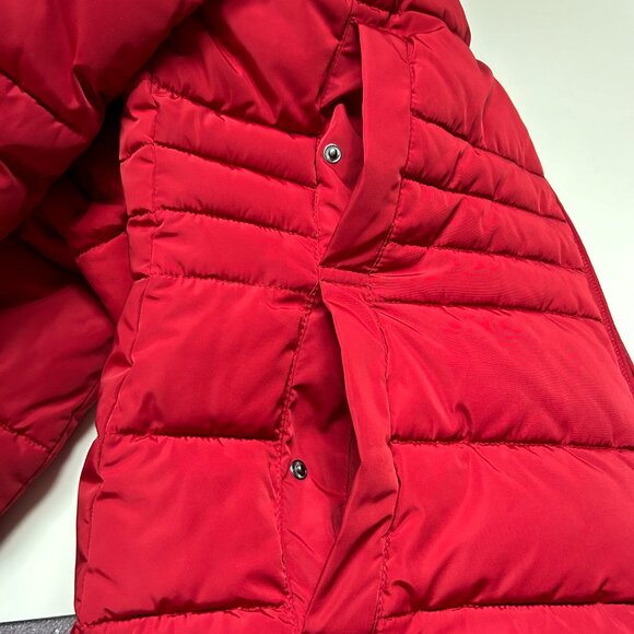 DKNY Quilted Puffer Jacket, Women's Size Medium in Wine Red - Picture 5 of 12